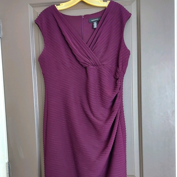 R&M Richards Sleevles  Purple Dress 14 - Picture 1 of 6